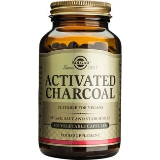 Activated Charcoal frasco 100 cápsulas - Solgar