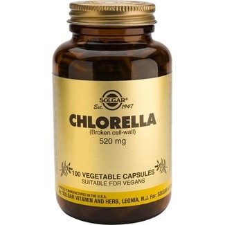 Chlorella 520 mg frasco 100 cápsulas - Solgar