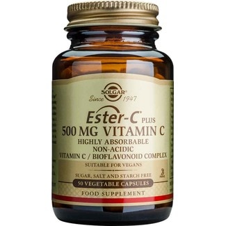 Ester-C Plus 500 mg Vitamina C Não Ácida frasco 50 cápsulas - Solgar