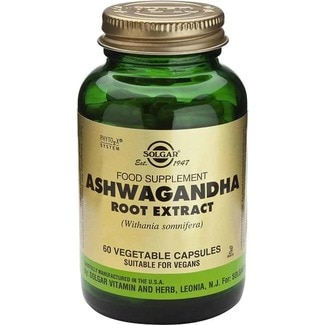 Extrato de Ashwagandha frasco 60 cápsulas - Solgar