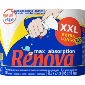Rolos de Cozinha embalagem 2 unidades - Renova