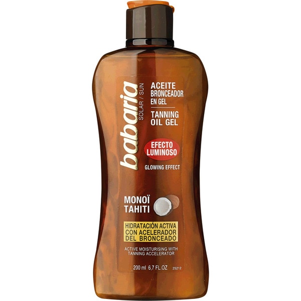 Óleo Bronzeador em Gel embalagem 200 ml
