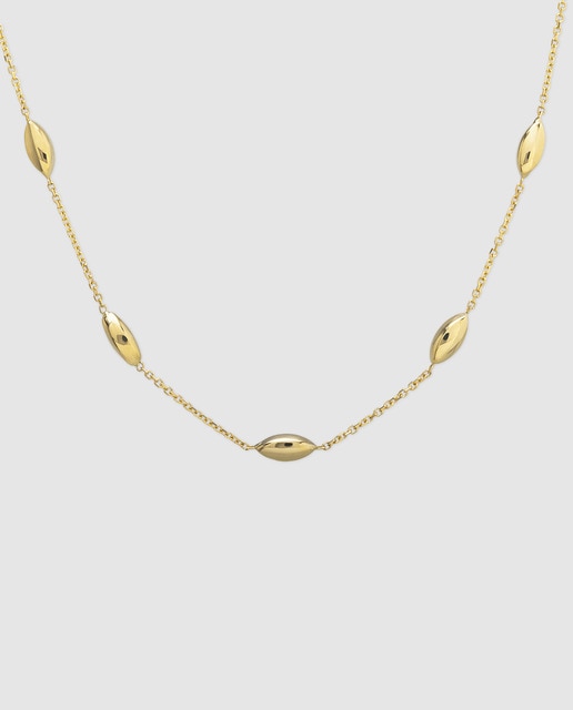 Imagen 0 de Collar Black & White de oro amarillo