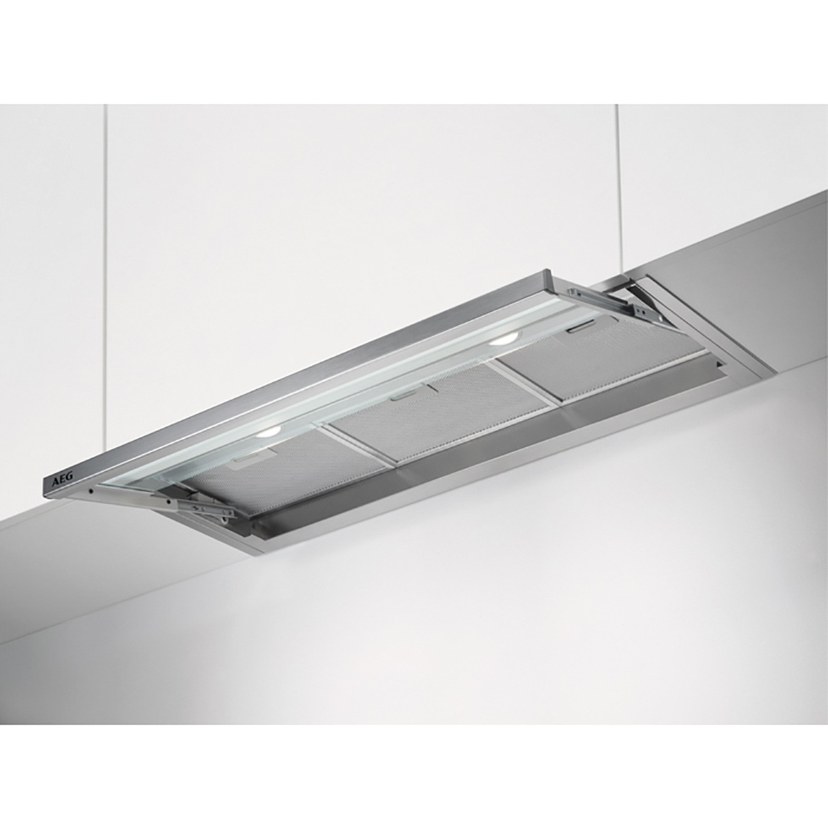 Exaustor Telescópico Encastrável AEG 6000 ExtractionTech DPE4941M Sistema Sklok de 3 Velocidades e 90 cm - Inox Inox-1