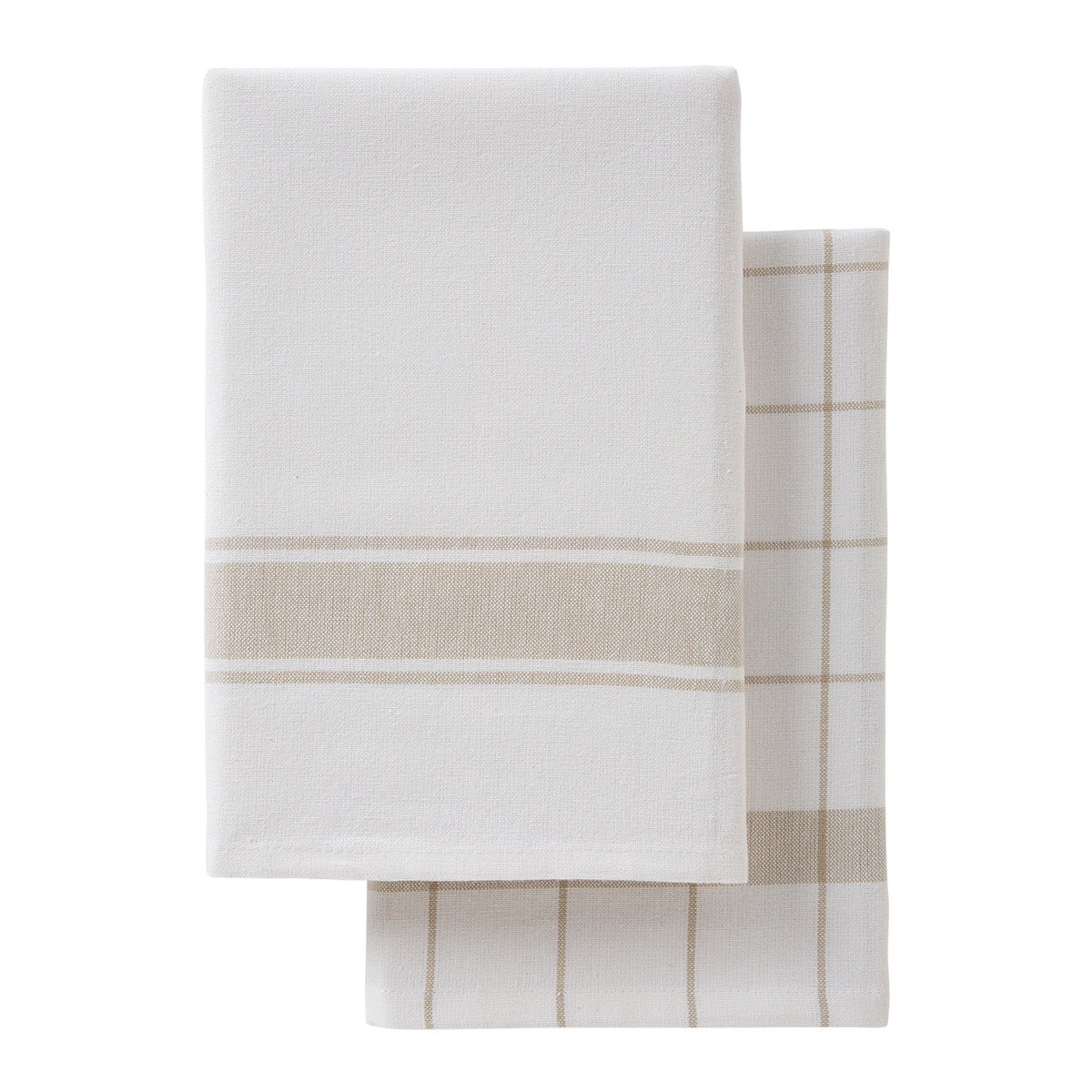 Imagen 0 de Set de 2 paños de cocina sarga de algodón Basic II Nuestro Mejor Precio - El Corte Inglés