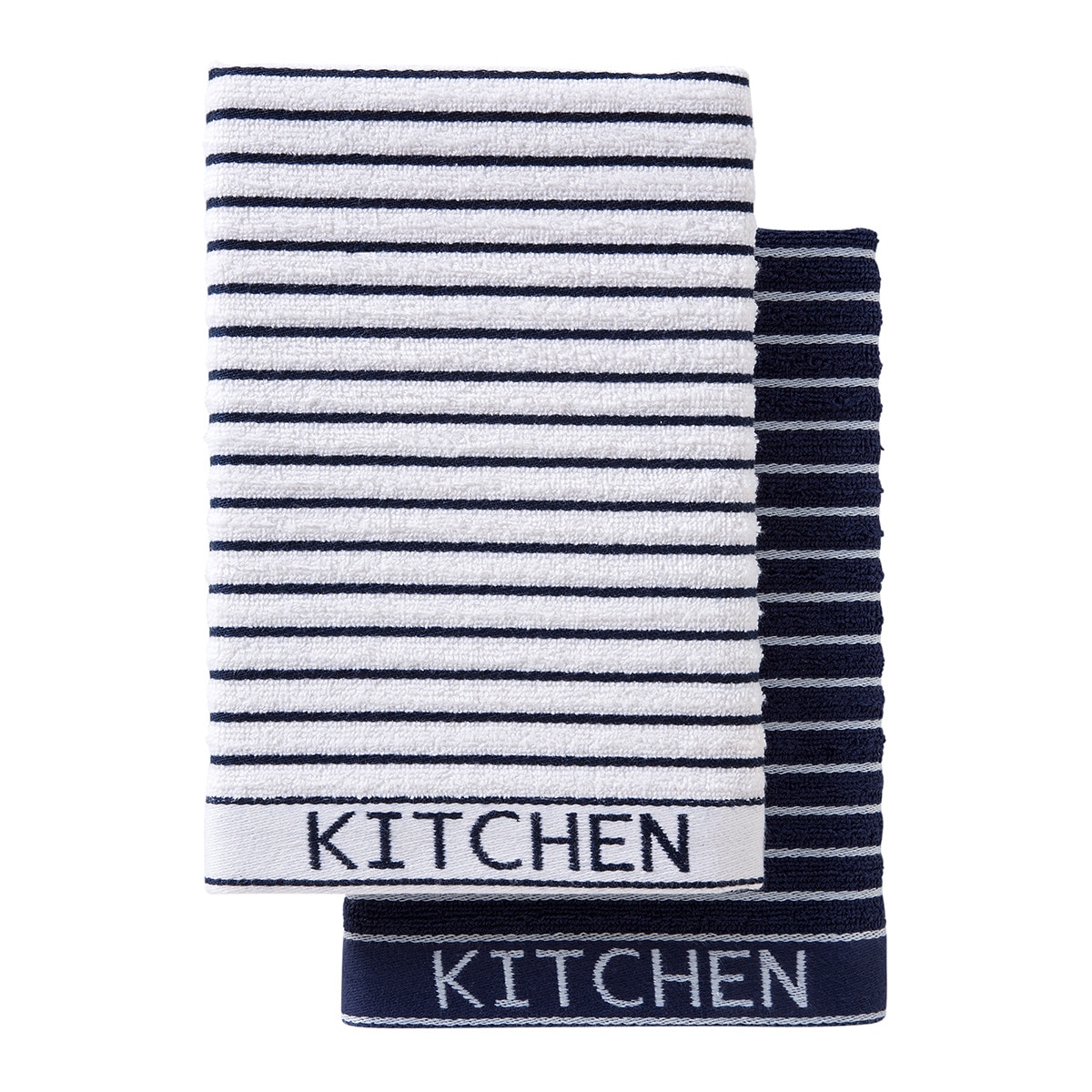 Lot de 2 torchons en tissu éponge Rock 2