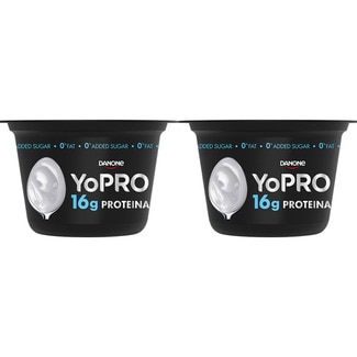 proteínas natural desnatado 0% m.g. 0% azúcares añadidos 16 g pack 2 unidades 160 g - Danone Yopro