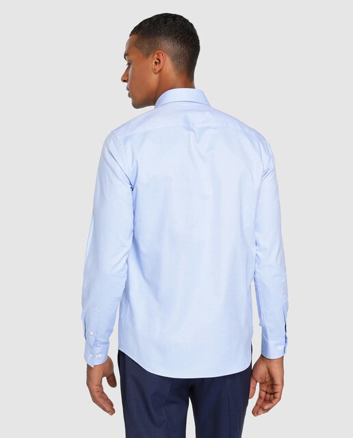 Camisa de hombre Easy Wear básica slim lisa azul · Easy Wear · El Corte  Inglés
