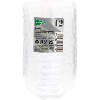 copa pequeña reutilizable 150cc paquete 12 unidades - El Corte Ingles