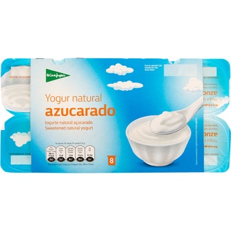 yogur natural azucarado pack 8 unidades 125 g - El Corte Ingles