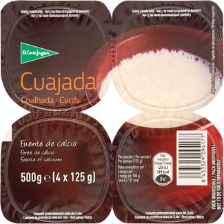 cuajada de vaca pack 4 unidades 125 g - El Corte Ingles