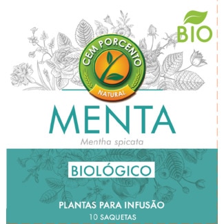 Infusão de Menta Biológica embalagem 13 g - Cem Porcento