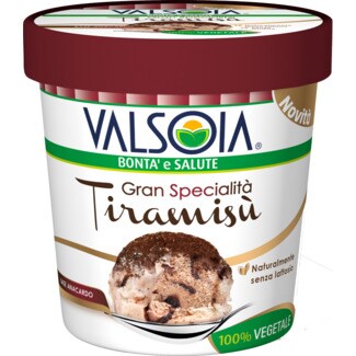 Valsoia Gelado de Caju e Tiramisú embalagem 210 g