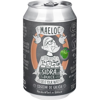 sidra dulce cosecha de Galicia ecológica lata 33 cl - Maeloc