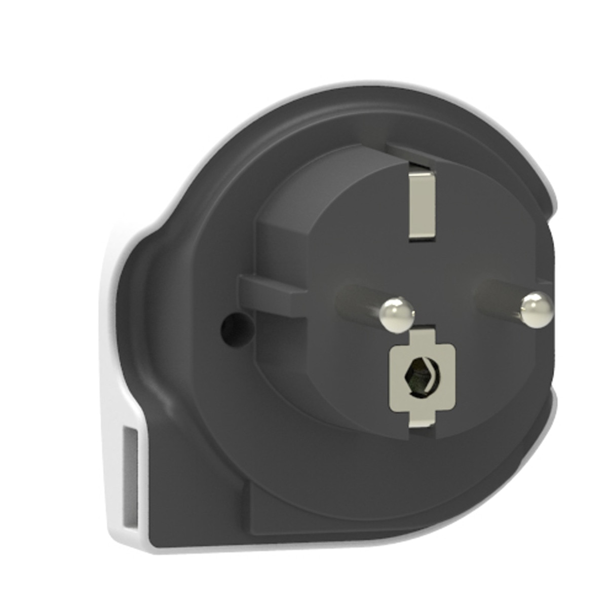Adapatador de viaje Inves World to Europe con USB Blanco-2