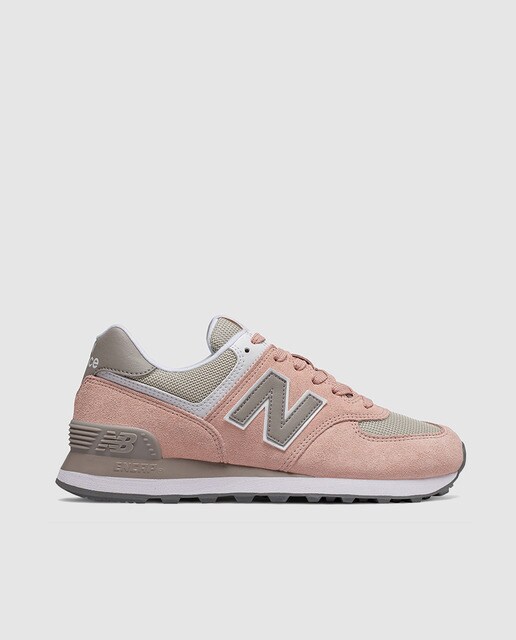 Zapatillas de serraje de mujer New Balance 574 de color rosa ... Zapatillas de serraje de mujer New Balance 574 de color rosa ...