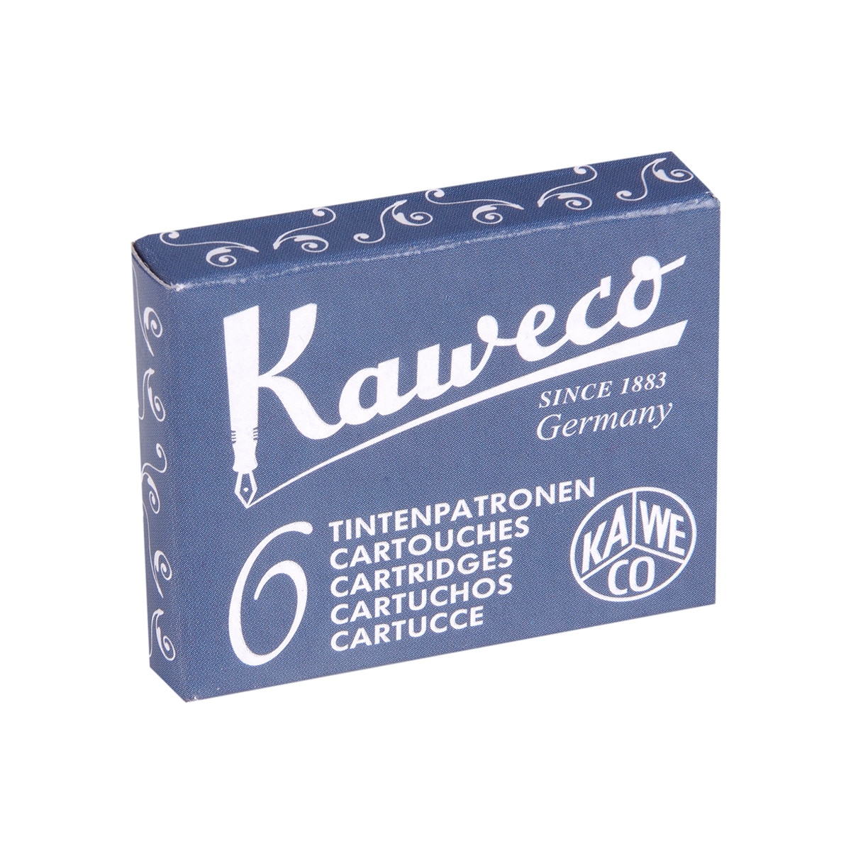 Cartuchos standard Caixa com 6 Kaweco azul-preto 1