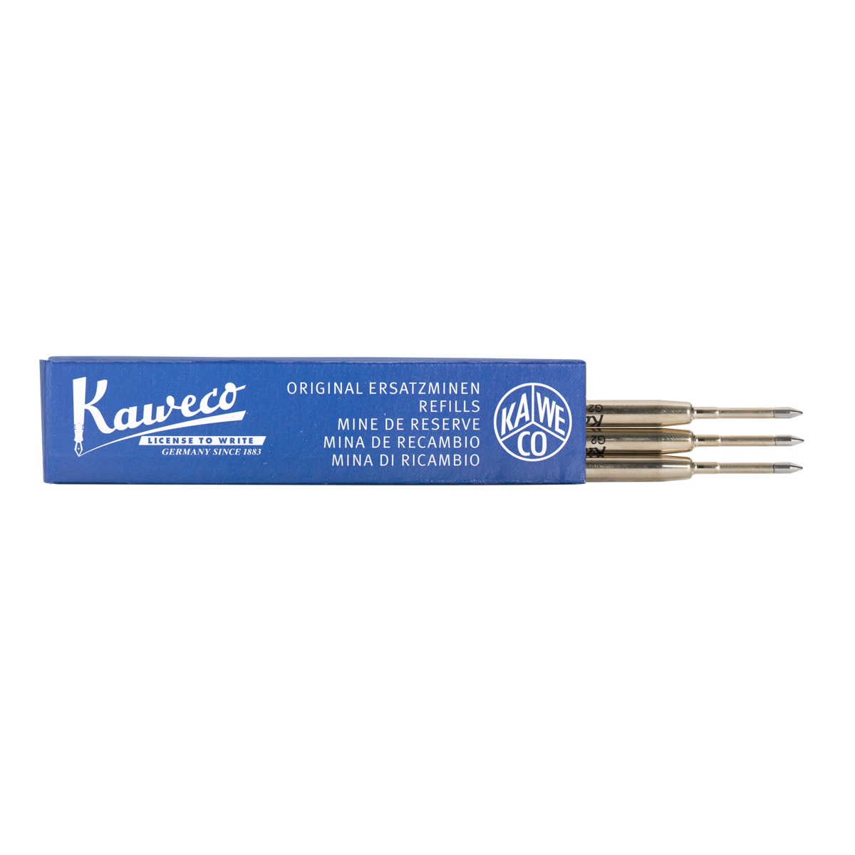 3 recargas Standard G2 caneta esferográfica Kaweco azul 1
