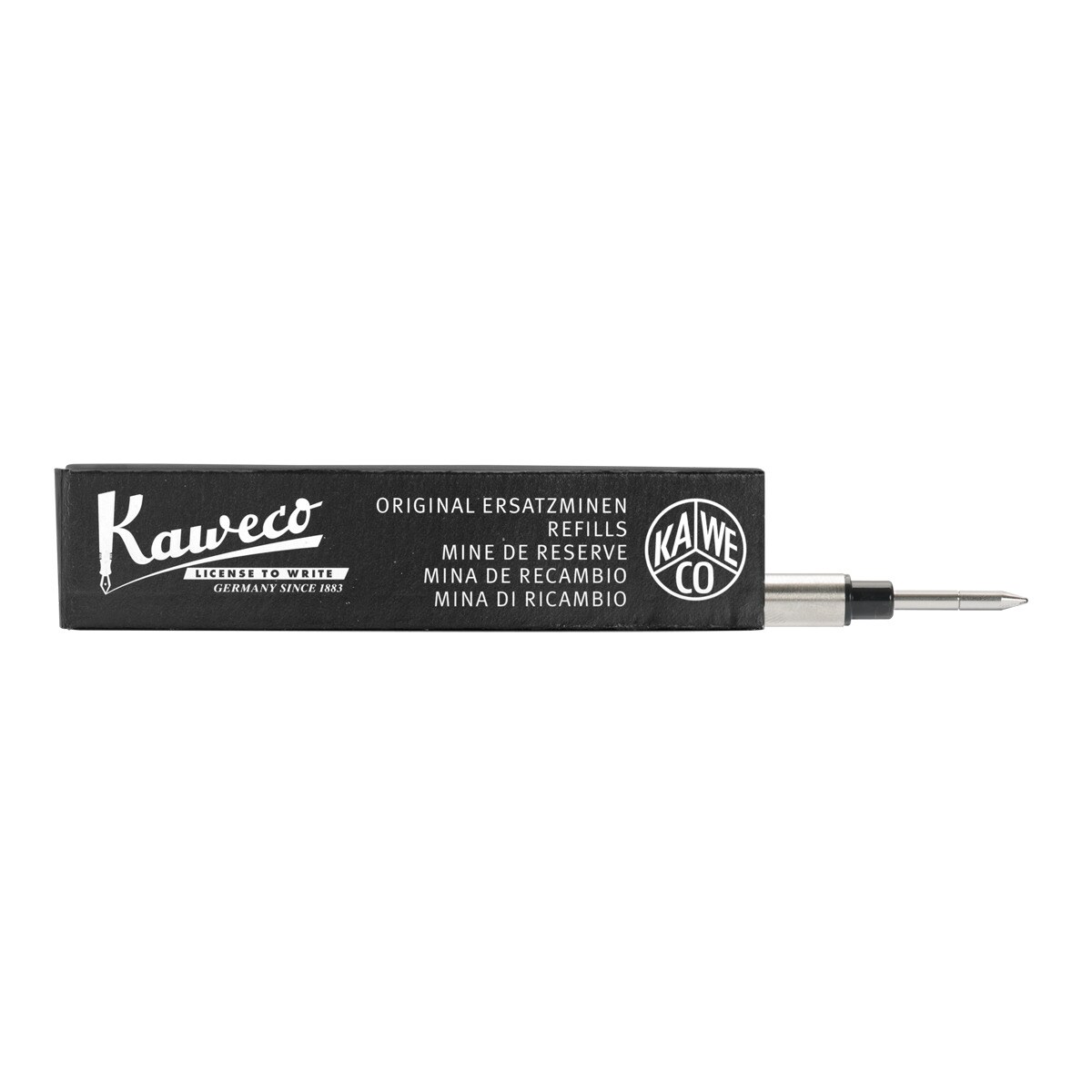 Recarga de caneta rollerball Kaweco Euro preta 1