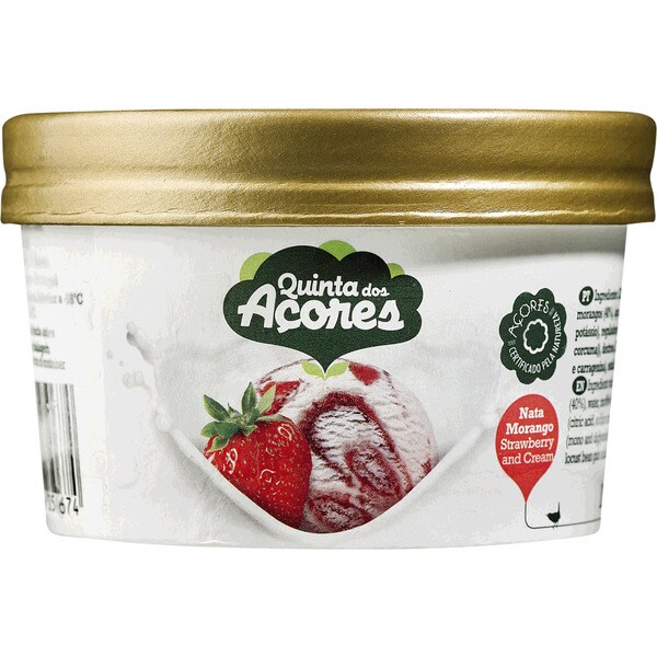 Quinta dos Açores Gelado de Nata e Morango embalagem 100 ml