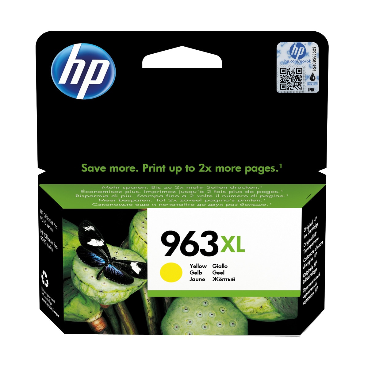 Imagen 0 de Cartucho de tinta original HP Nº 963 XL amarillo (3JA29AE)