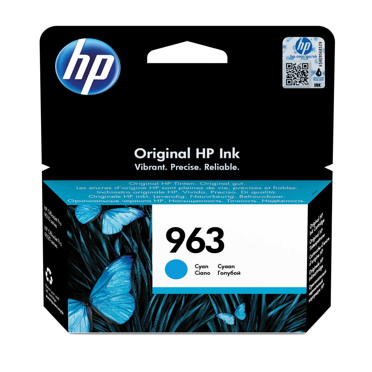 Cartucho de tinta original HP Nº 963 Cyan (3JA23AE) 1