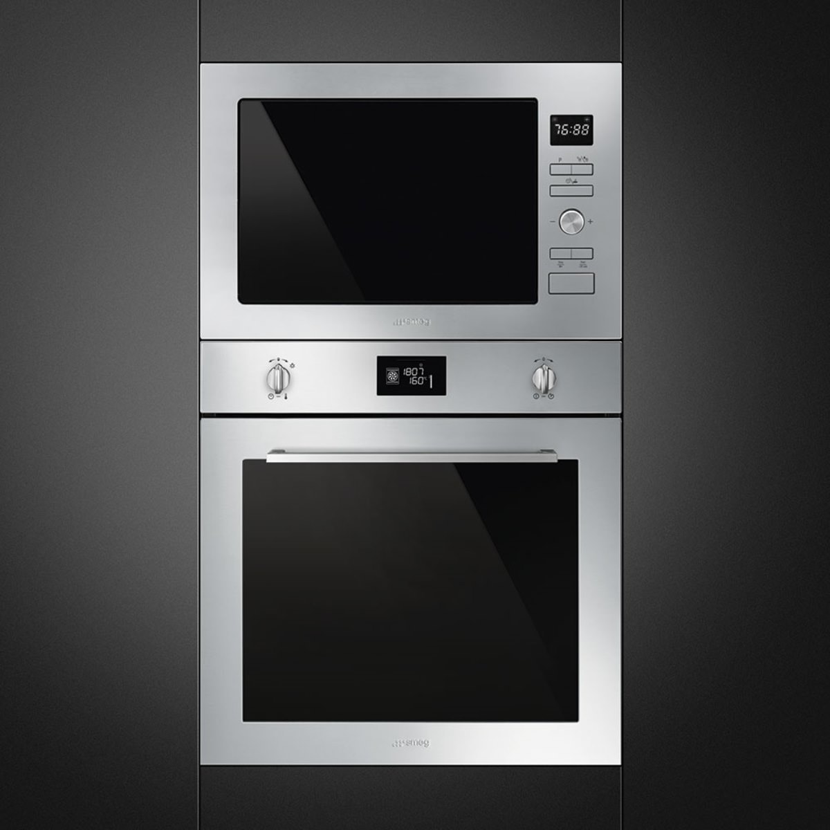 Zoom de imagem 2 de Micro-ondas com Grill Encastr�vel Selezione Smeg FMI425X de 900 W e Capacidade de 25 Litros - A�o Inox