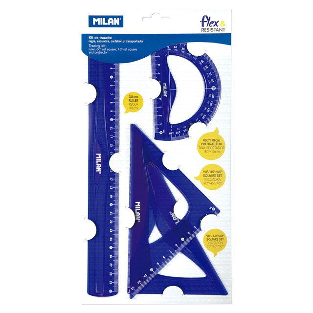 Imagen 0 de Kit de trazado flexible Flex&Resistant MILAN azul translúcido