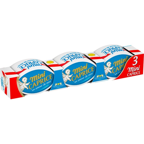 queso francés de vaca mini de pasta blanda pack 3 x 50 g envase 150 g elaborado con leche pasteurizada