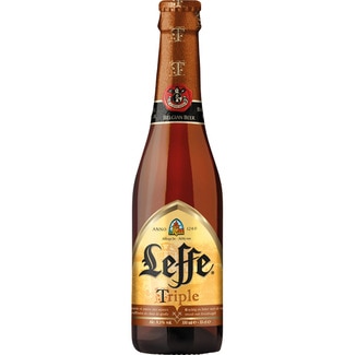 cerveza rubia triple belga  de abadía botella 33 cl - Leffe