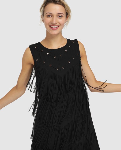 Vestidos flecos el corte inglés Clearance