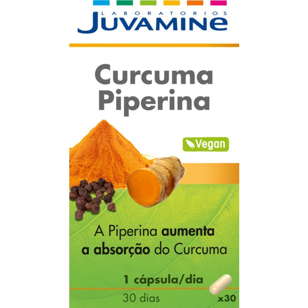 Curcuma Piperina embalagem 30 cápsulas