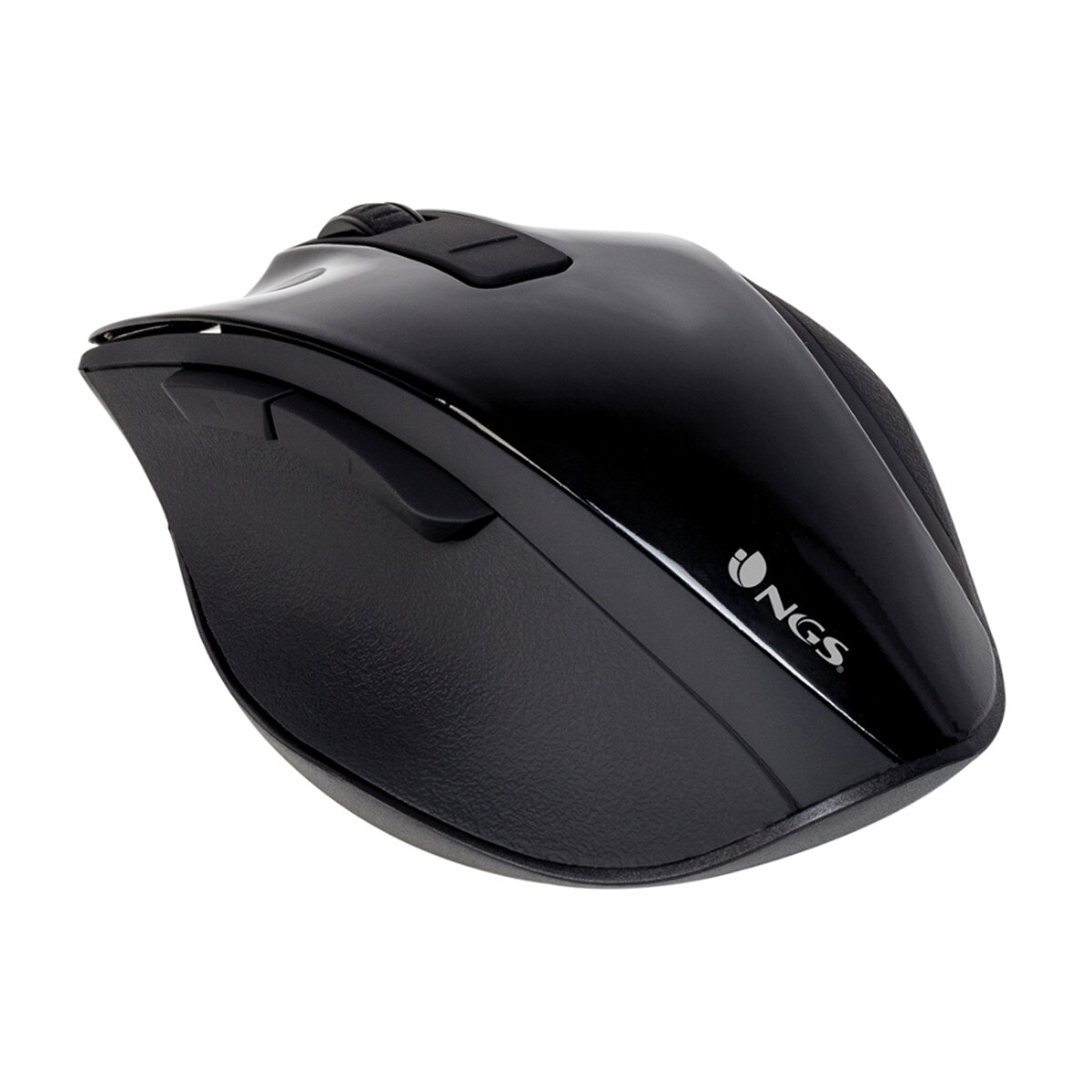 Ratón óptico inalámbrico NGS Bow Negro Negro-2