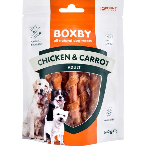 sticks de pollo y zanahoria para perros envase 100 g