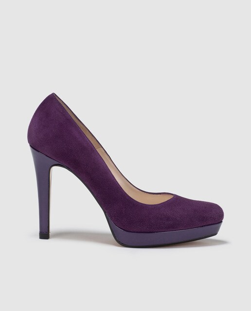 zapatos morados mujer