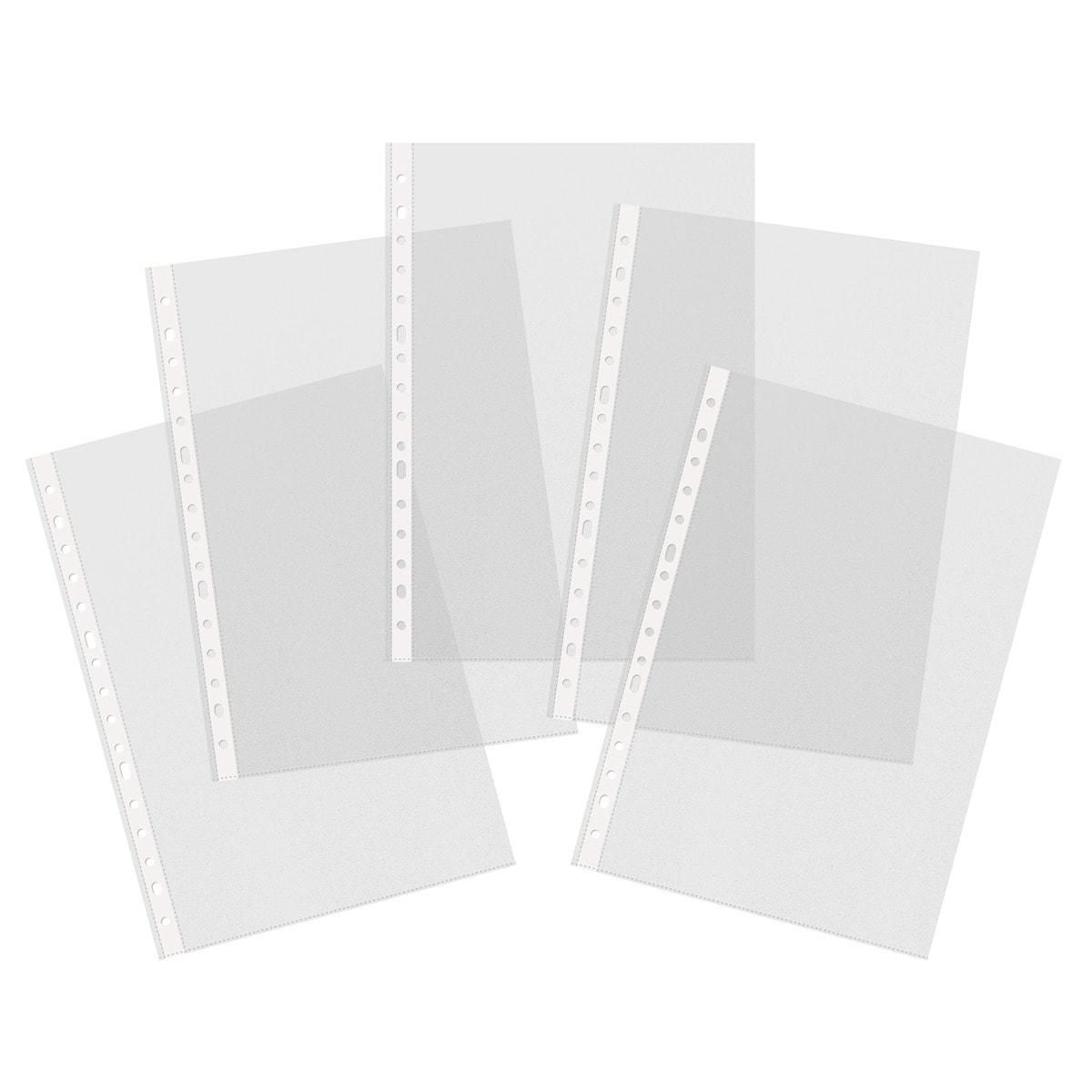 Pack 25 Fundas Multitaladro A4 Frost Cristal Cristal-2