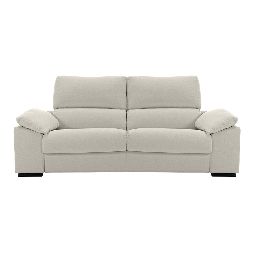Imagen 0 de Sofá tapizado de 3 plazas con asientos deslizantes Frank El Corte Inglés.... Beige