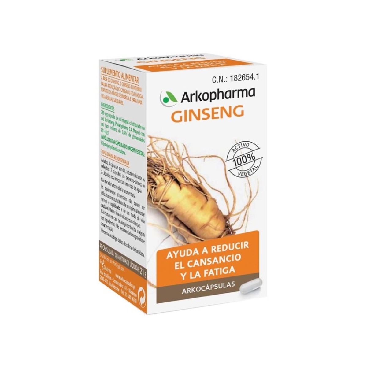 Cápsulas dietéticas Ginseng Arkopharma 1