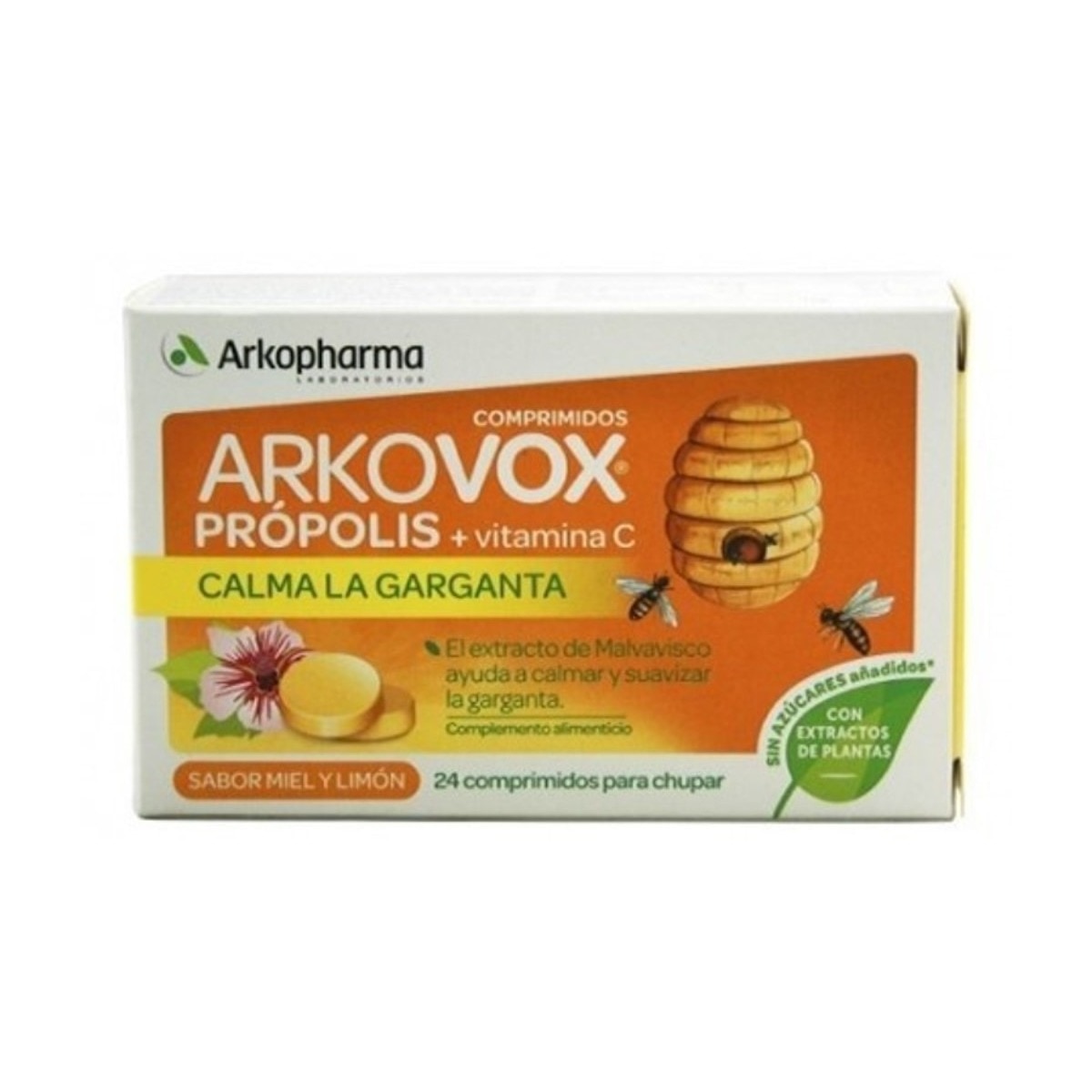 Suplemento Alimentar Arkovox Propólis + Vitamina C Sabor a Mel e Limão - 24 comp. 1