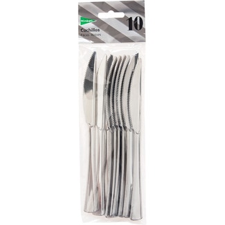 cuchillo color inoxidable reutilizable paquete 10 unidades - El Corte Ingles