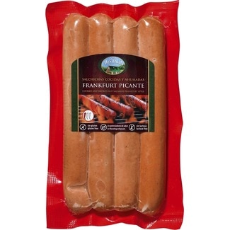 Salsichas Frankfurt Picantes embalagem 270 g - Westfalia