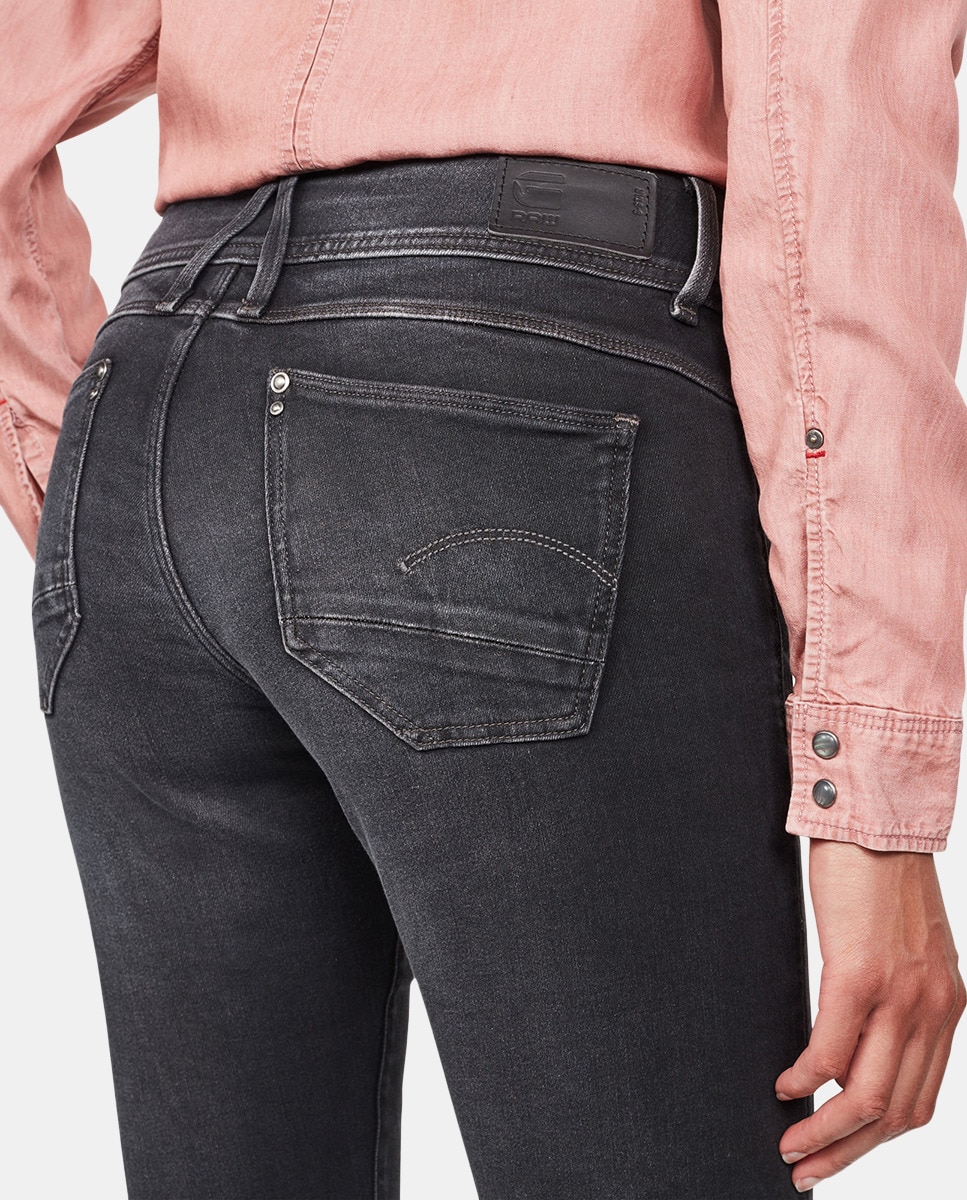 Jeans skinny com efeito de lavagem Cinzento-4