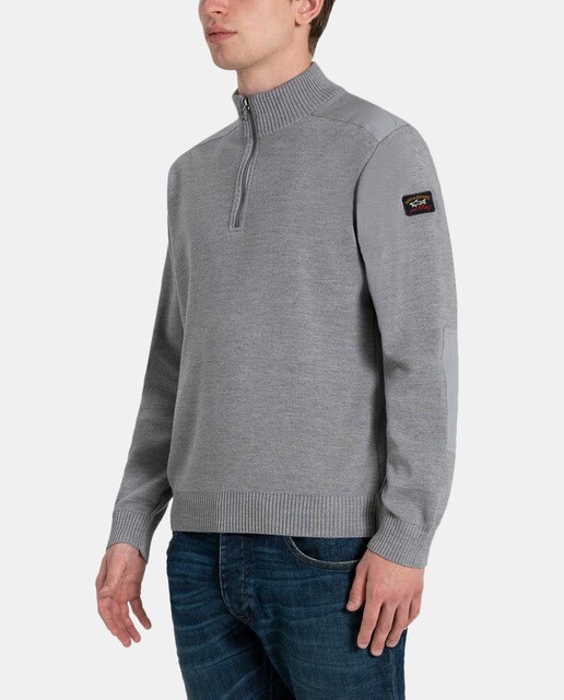 Jersey de hombre gris con el cuello alto · Paul & Shark · El Corte Inglés