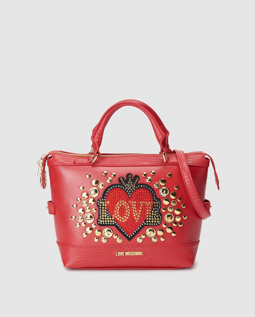 Bolso de mano mini Love Moschino en rojo con corazón frontal · Love Moschino · El Corte Inglés