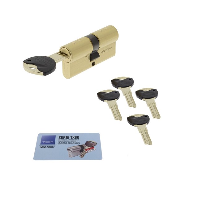 Imagen 0 de Cilindro Alta Seguridad Leva Larga 30 X 30 mm