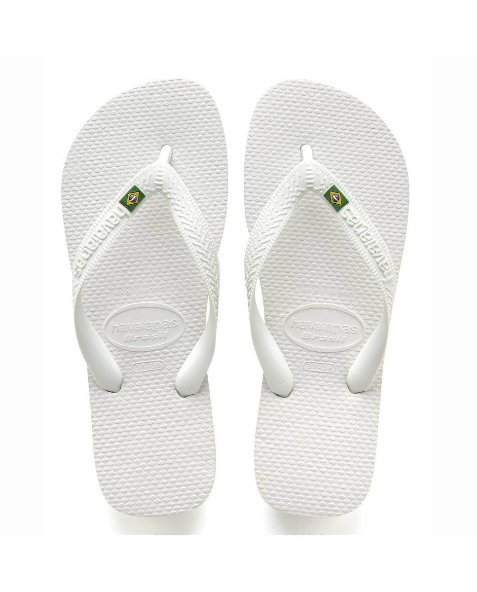 Chinelos unissexo Brasil Branco-1