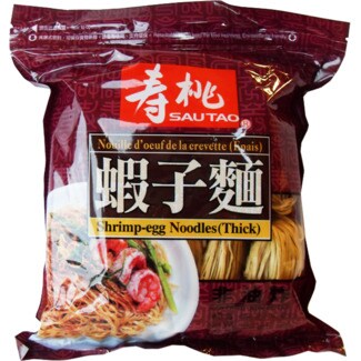 Sau Tao Noodles de Ovo e Camarão embalagem 454 g