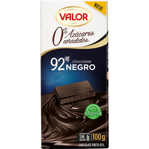 Comprar chocolate negro 92 0 azúcares