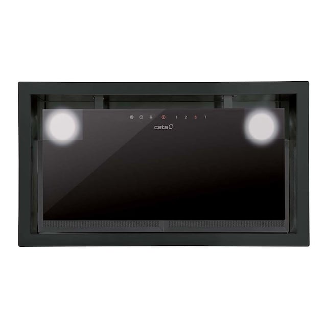 Imagem 0 de Exaustor de Filtragem Cata GC DUAL 75 BK de 4 Velocidades e de 79,2 cm - Vidro Preto