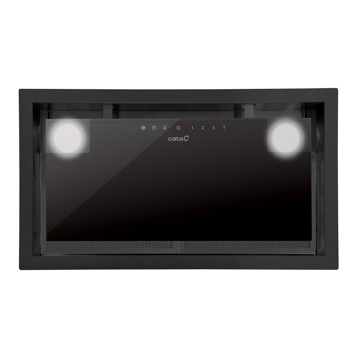 Imagem 0 de Exaustor de Filtragem Cata GC DUAL 45 BK de 4 Velocidades e de 49,2 cm - Vidro Preto